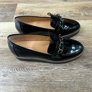 Alex Marie patent chain loafers